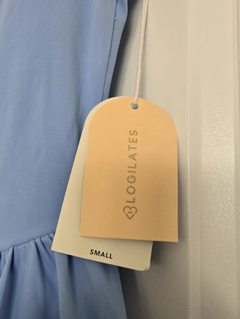 NWT Blogilates Women's Mommy & Me Princess Bow Back Dress, Blue - Picture 7 of 9